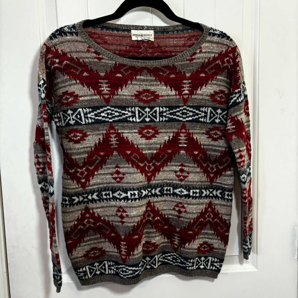 Ralph Lauren Denim & Supply Native Aztec Sweater Women S D0
